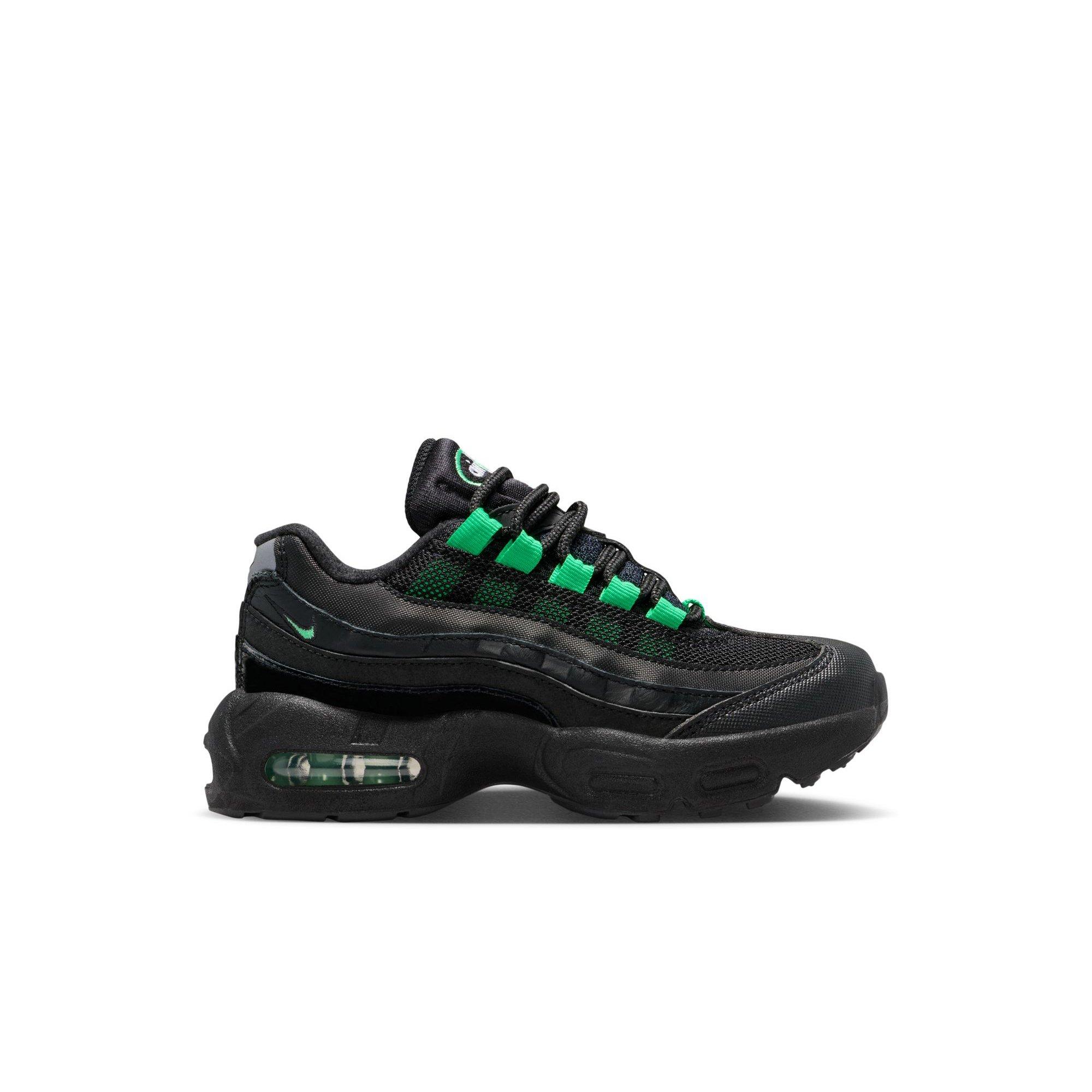 Nike Air Max 95 Recraft "Black/Green Shock/Pearl Grey" Preschool Boys' Shoe - BLACK/GREEN